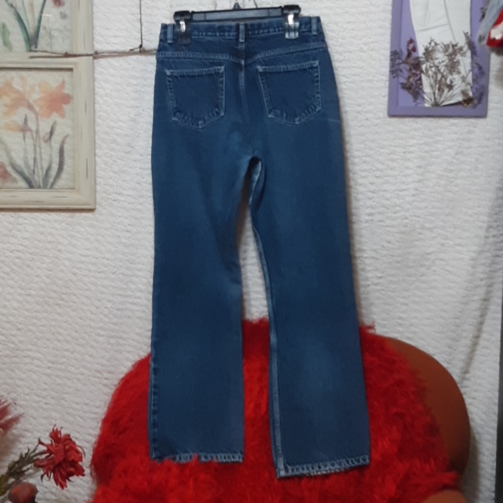Womens ANCHOR BLUE Jeans Boot cut 13/14 classic basic Cotton - Picture 2 of 14